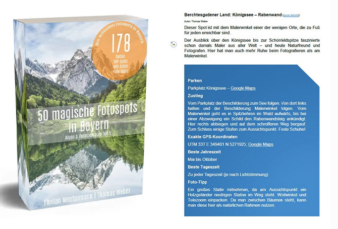 Cover des Ebooks 50 magische Spots in Bayern. Erstellt von Thomas Weber und Florian Westermann von den Phototravellers.de